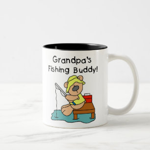 Tasse 2 Couleurs Grand-papas d'ours pêchant l'ami