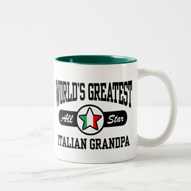 Tasse 2 Couleurs Grand-père italien (Droit)