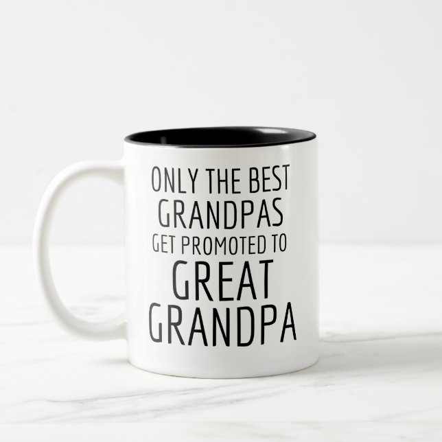 Tasse 2 Couleurs Grand-Pères Seulement Les Meilleurs Grandpas Obten (Gauche)