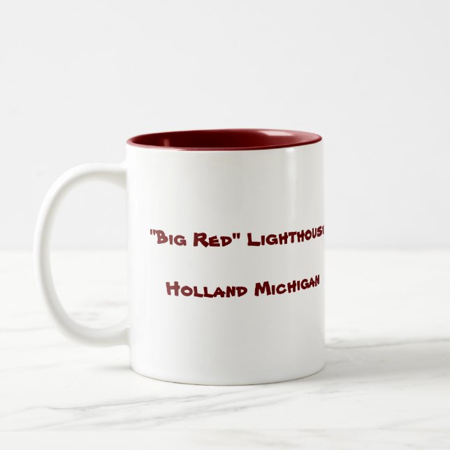 Tasse 2 Couleurs "Grand" phare rouge… (Gauche)