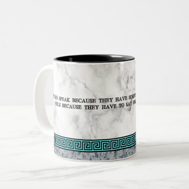 Tasse 2 Couleurs Grand Philosophe Platon (Devant gauche)