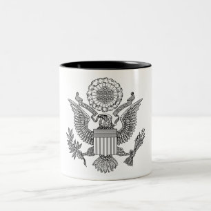Tasse 2 Couleurs Grand Sceau des États-Unis d'Amérique (États-Unis)