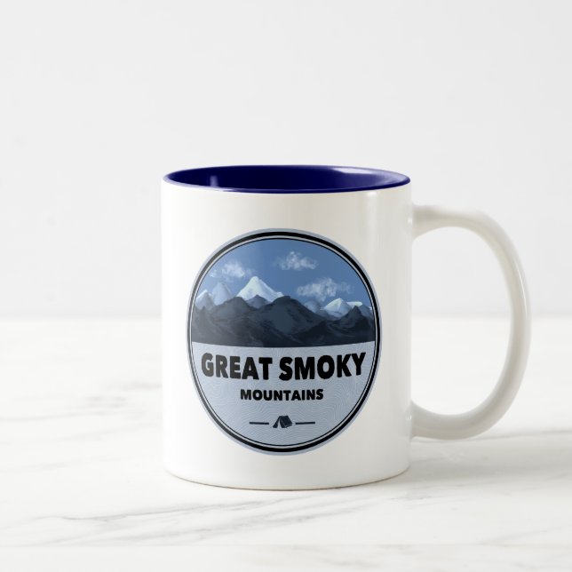 Tasse 2 Couleurs Grand Smoky Mountains Camping (Droit)