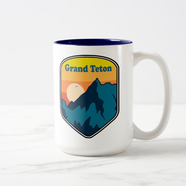 Tasse 2 Couleurs Grand Teton Wyoming Sunrise (Droit)