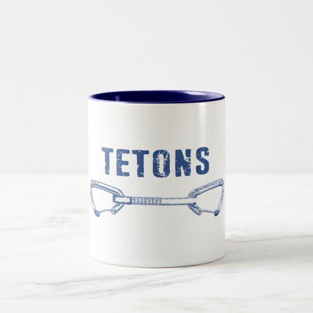 Tasse 2 Couleurs Grand Tetons Escalade Quickdraw (Centre)