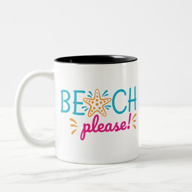 Tasse 2 Couleurs Grande plage S'il vous plaît (Gauche)