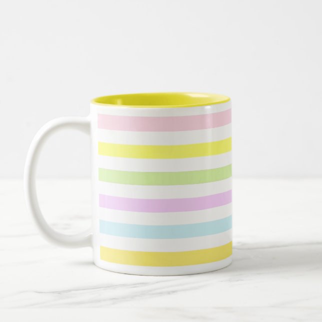 Tasse 2 Couleurs Grandes couleurs pastel (Gauche)
