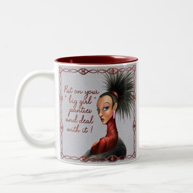 Tasse 2 Couleurs Grandes culottes de fille (Gauche)