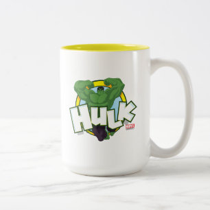 Tasse 2 Couleurs Graphique Caractère et nom de Hulk