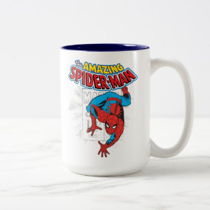 Tasse 2 Couleurs Graphique de prix rétro Spider-Man