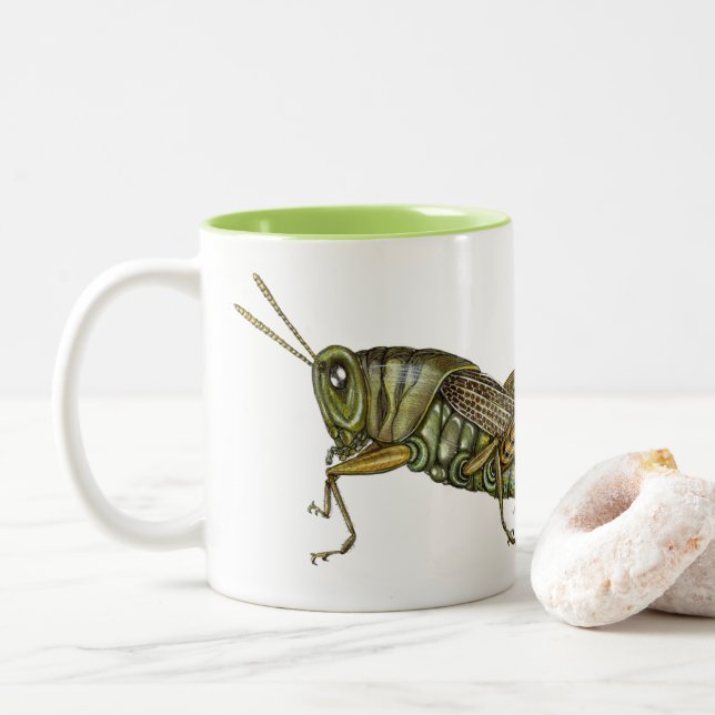 Tasse 2 Couleurs Grasshopper vert (Avec donut)