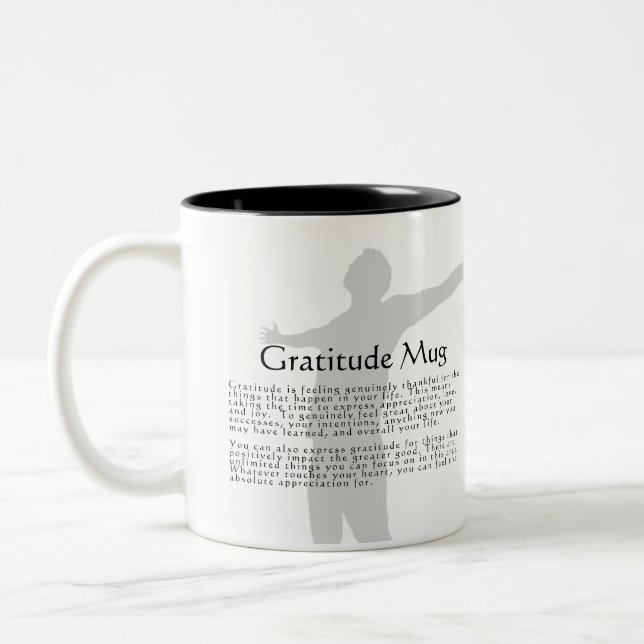 Tasse 2 Couleurs Gratitude (Gauche)