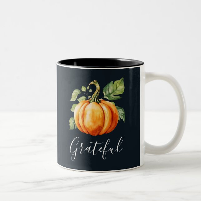 Tasse 2 Couleurs Gratuit Marine Citrouille orange (Droit)