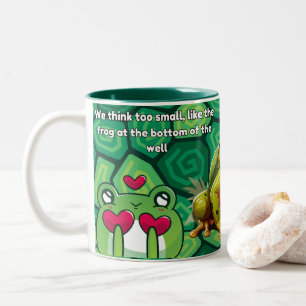 Tasse 2 Couleurs Grenouille mignonne avec dessin de grenouille de d