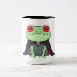 Tasse 2 Couleurs Grenouille Vampire Mignonne Cape d'Halloween
