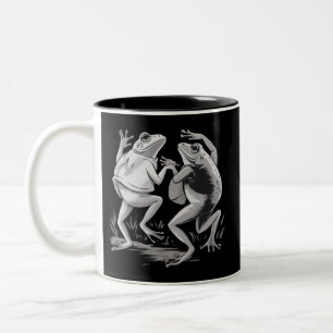 Tasse 2 Couleurs Grenouilles dansantes Toad Goblincore Dark Academi