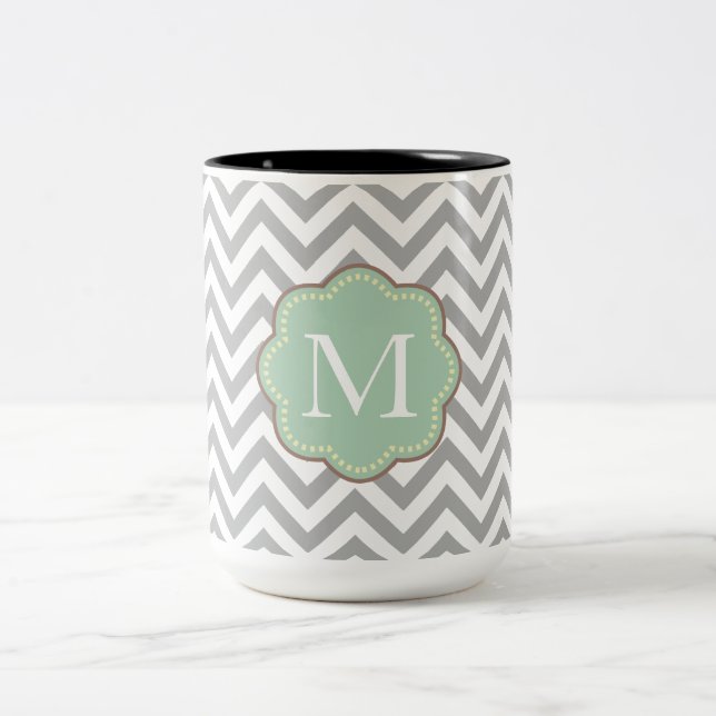 Tasse 2 Couleurs Grey Chevron (Centre)