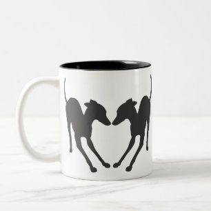 Tasse 2 Couleurs Greyhounds italien IG jouant