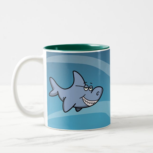 Tasse 2 Couleurs Grimace de requin (Gauche)