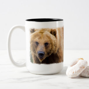 Tasse 2 Couleurs Gros Grizzli S'Enfermer Assez Près