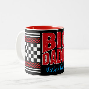 Tasse 2 Couleurs Gros Papa avec Votre Nom sur Noir