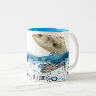 Tasse 2 Couleurs gros poisson sautant hors de l'eau