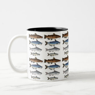 Tasse 2 Couleurs Groupe de poissons de l'Amérique du Nord