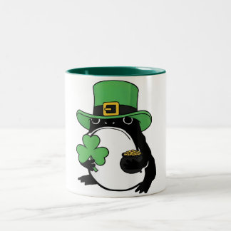 Tasse 2 Couleurs Grumpy Frog Japanese St. Patricks Day Shamrock