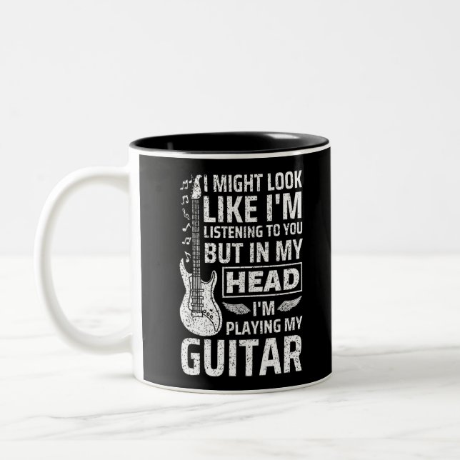 Tasse 2 Couleurs Guitar Music (Gauche)