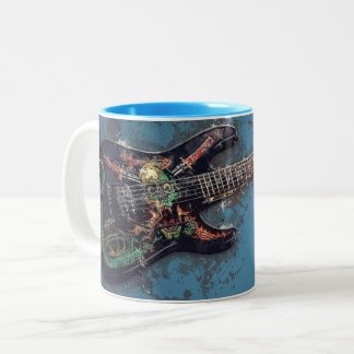 Tasse 2 Couleurs Guitare