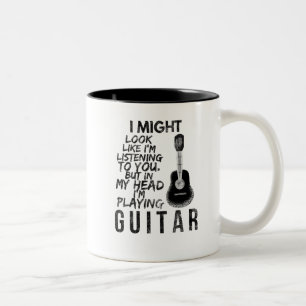 Tasse 2 Couleurs guitariste amusant