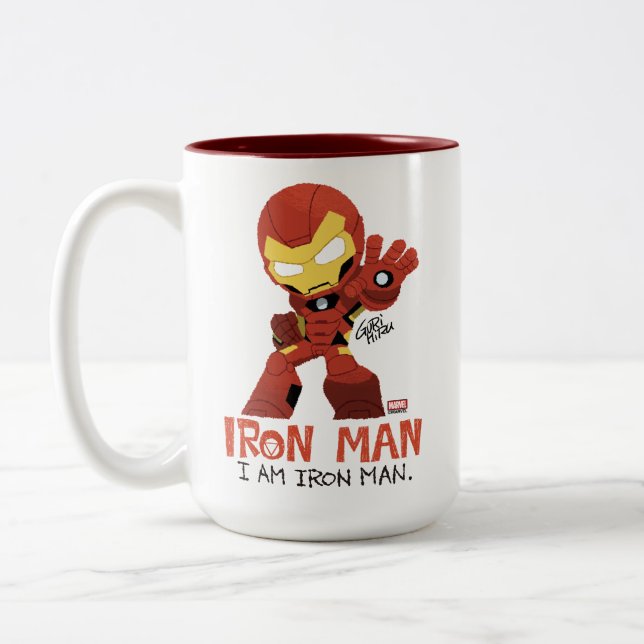 Tasse 2 Couleurs Guri Hiru Iron Man (Gauche)