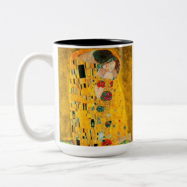 Tasse 2 Couleurs Gustav Klimt Le Baiser (Gauche)