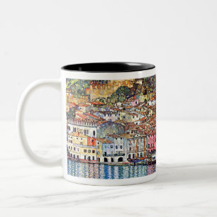 Tasse 2 Couleurs Gustav Klimt Malcesine sur le policier de lac