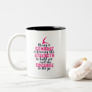 Tasse 2 Couleurs Gymnastique motivationnelle Citation Gymnaste spor