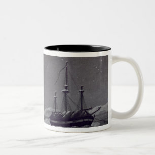 Tasse 2 Couleurs H.M. Bateaux Hecla et Griper dans le port d'hiver,