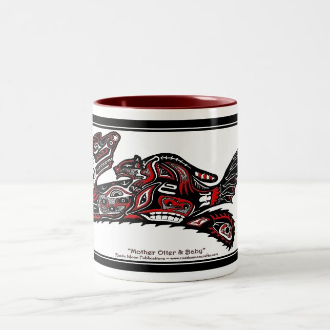 Tasse 2 Couleurs "HAIDA SPIRIT MUG" Otter amérindienne (Centre)