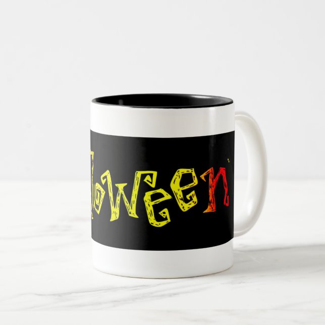 Tasse 2 Couleurs Halloween (Devant droit)