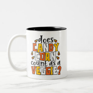 Tasse 2 Couleurs Halloween Candy Corn Funny
