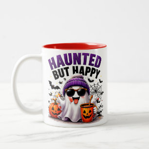 Tasse 2 Couleurs Halloween Citrouille Fantôme Drôle Heureux