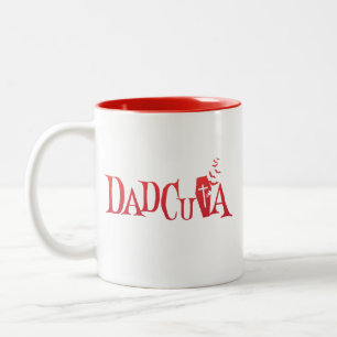 Tasse 2 Couleurs Halloween Famille Correspondant Papa Dadcula Dracu