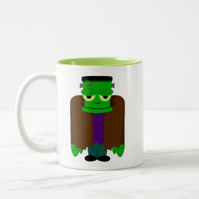 Tasse 2 Couleurs Halloween Frankenmonster (Gauche)