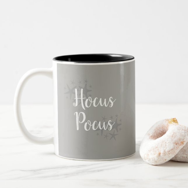 Tasse 2 Couleurs Halloween Hocus Pocus Starfish Motif Musique (Avec donut)