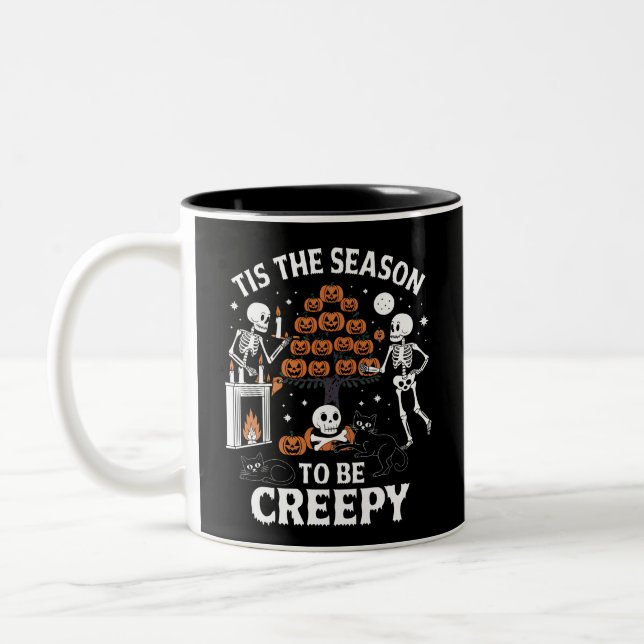 Tasse 2 Couleurs Halloween Horreur C'Est La Saison D'Être Déplaisan (Gauche)