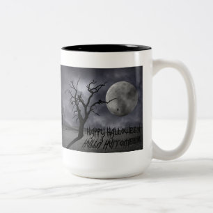 Tasse 2 Couleurs Halloween paysager éffrayant