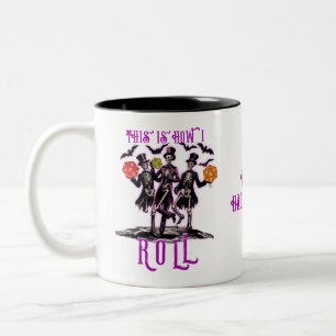Tasse 2 Couleurs Halloween Squelette C'Est Comme Ça Que Je Lance Je