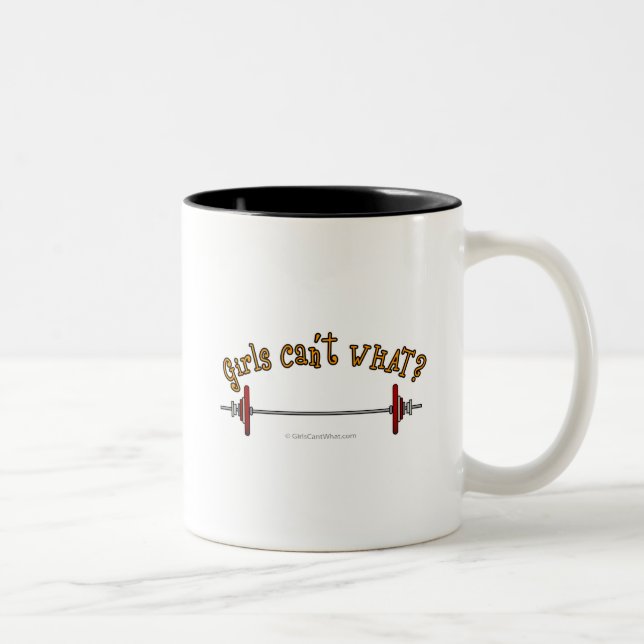 Tasse 2 Couleurs Haltérophilie - Barbell (Droit)