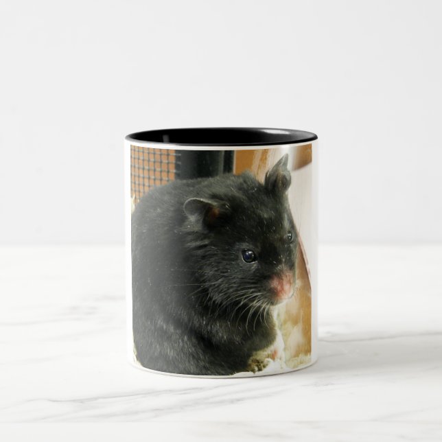 Tasse 2 Couleurs Hamster noir (Centre)