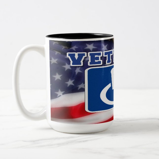 Tasse 2 Couleurs Handicap Handicap Vétérinaire États-Unis (Gauche)