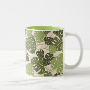 Tasse 2 Couleurs Hanger Cliff Hawaiian Monstera Leaf